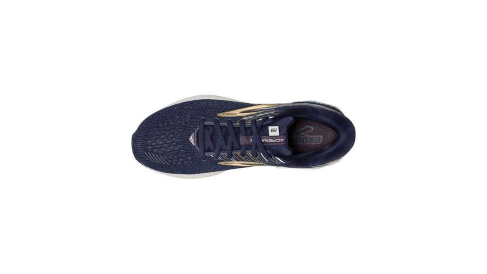 Brooks Adrenaline GTS 19 Road Running Shoes - Mens, Navy/Gold/Grey, Medium, 9, 1102941D439.090