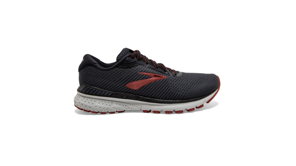 Brooks Adrenaline GTS 20 Road Running Shoe - Mens, Black/Ebony/Ketchup, Medium, 7.0, 1103071D029.070