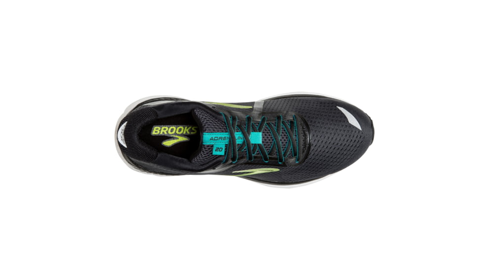 Brooks Adrenaline GTS 20 Road Running Shoe - Mens, Black/Lime/Blue Grass, Medium, 7.0, 1103071D018.070