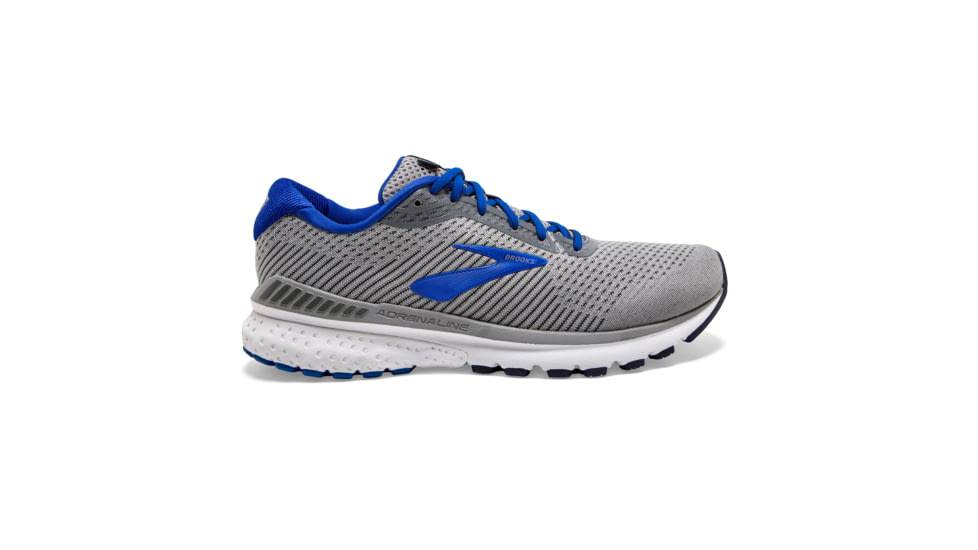 Brooks Adrenaline GTS 20 Road Running Shoe - Mens, Grey/Blue/Navy, Narrow, 7.0, 1103071B051.070