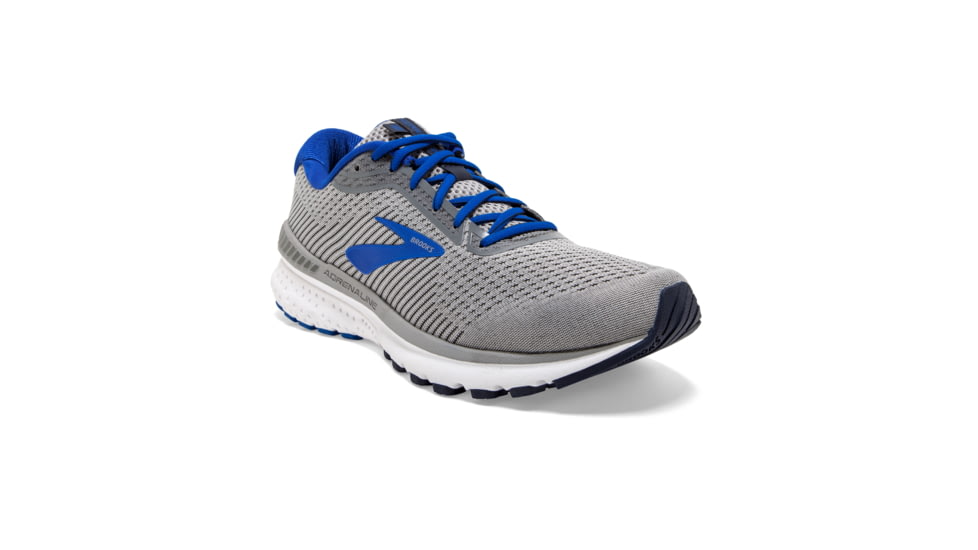 Brooks Adrenaline GTS 20 Road Running Shoe - Mens, Grey/Blue/Navy, Narrow, 7.0, 1103071B051.070