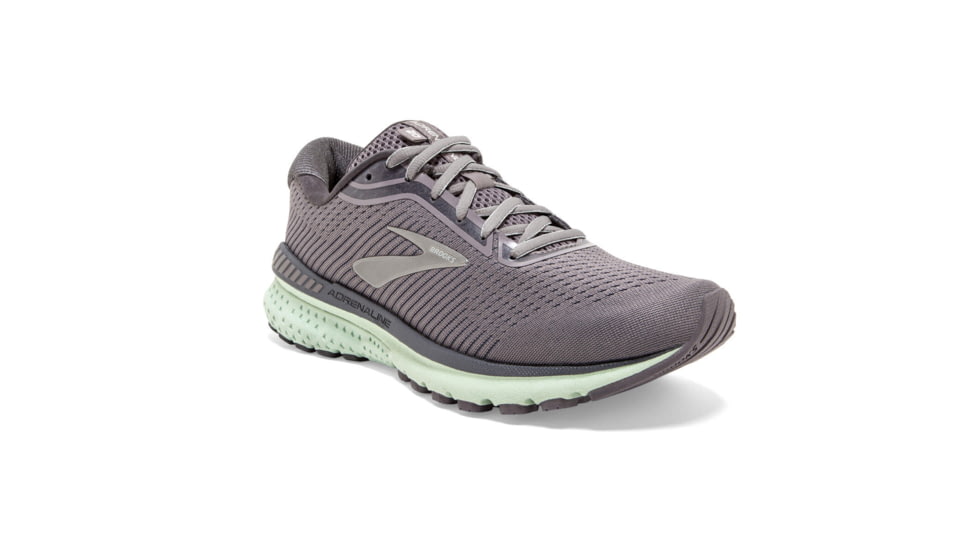 Brooks Adrenaline GTS 20 Road Running Shoe - Womens, Shark/Pearl/Mint, 9B, 1202961B084.090