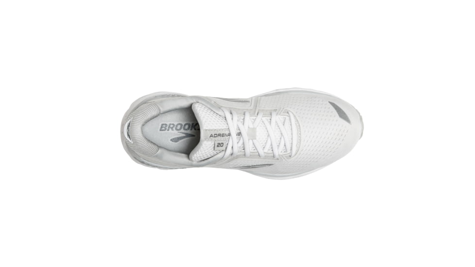 Brooks Adrenaline GTS 20 Road Running Shoe - Womens, White/Grey/Silver, Medium, 5.0, 1202961B153.050