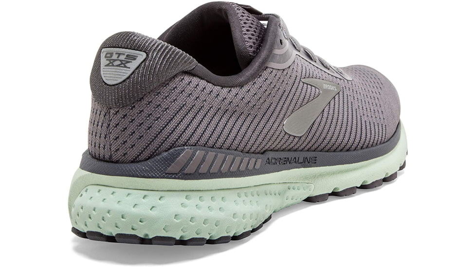 Brooks Adrenaline GTS 20 - Womens, Shark/Pearl/Mint, Medium, 7.0, 1202961B084.070