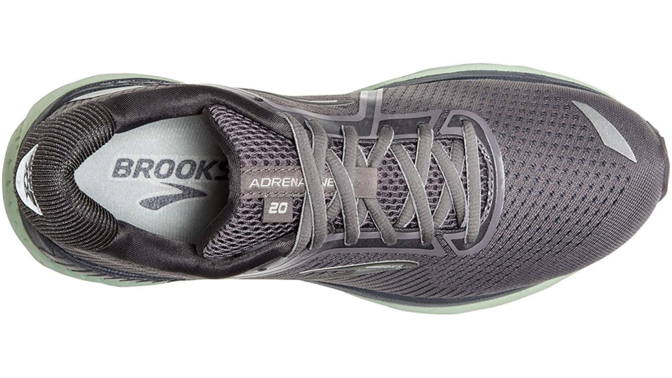 Brooks Adrenaline GTS 20 - Womens, Shark/Pearl/Mint, Medium, 7.0, 1202961B084.070