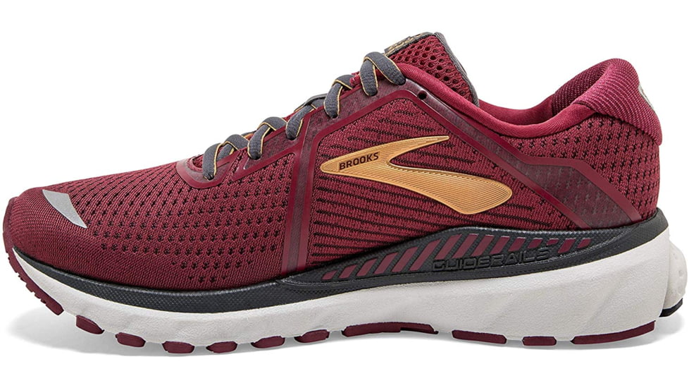 Brooks Adrenaline GTS 20 - Womens, Red/Gold/Ebony, Medium, 6.5, 1202961B639.065