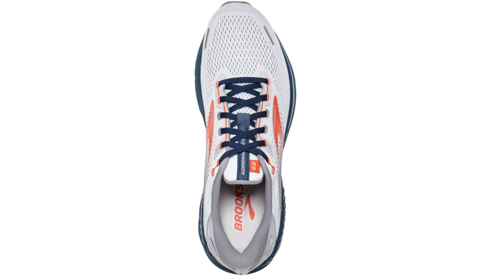 Brooks Adrenaline GTS 22 Running Shoes - Mens, Arctic/Red/Titan, 8.0, 1103661D004.080