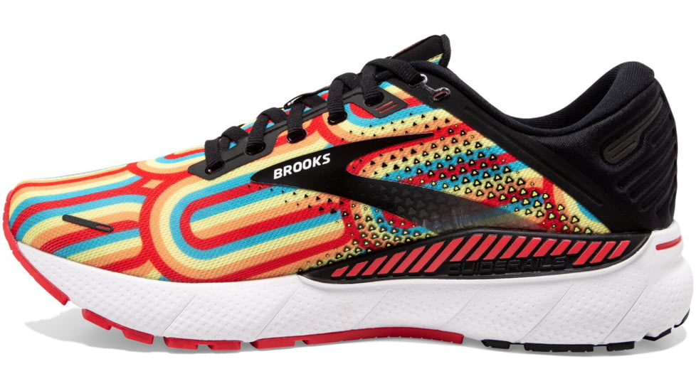 Brooks Adrenaline GTS 22 Running Shoes - Mens, Black/Bittersweet/Limelight, 7.0, 1103661D075.070