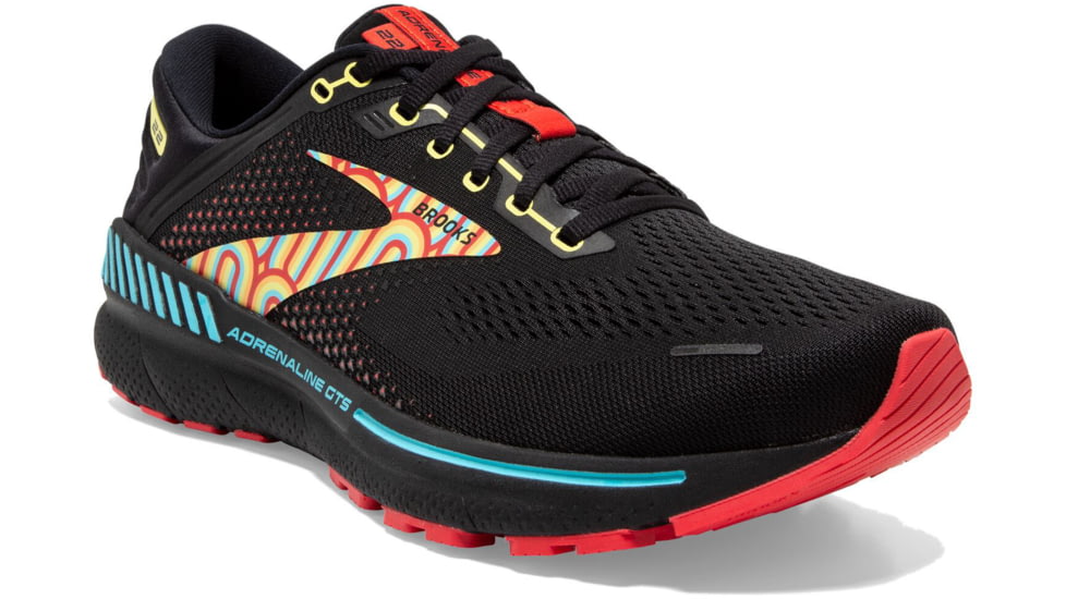 Brooks Adrenaline GTS 22 Running Shoes - Mens, Black/Blue/Bittersweet, 12.0, 1103661D086.120