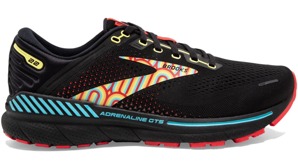 Brooks Adrenaline GTS 22 Running Shoes - Mens, Black/Blue/Bittersweet, 12.0, 1103661D086.120