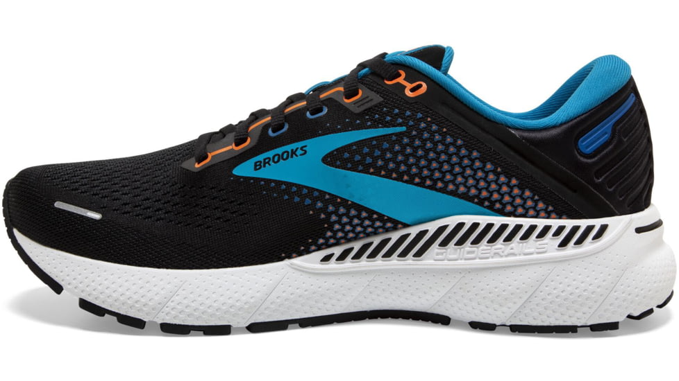 Brooks Adrenaline GTS 22 Running Shoes - Mens, Black/Blue/Orange, 9.0, 1103661D034.090