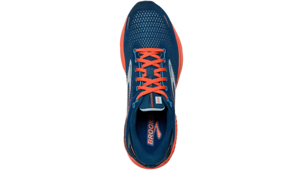 Brooks Adrenaline GTS 22 Running Shoes - Mens, Blue/Light Blue/Orange, 10.0, 1103661D404.100