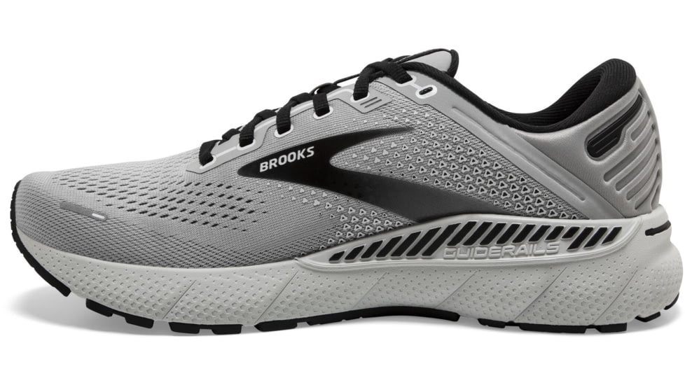 Brooks Adrenaline GTS 22 Running Shoes - Mens, Wide, Alloy/Grey/Black, 12.5, 1103662E012.125