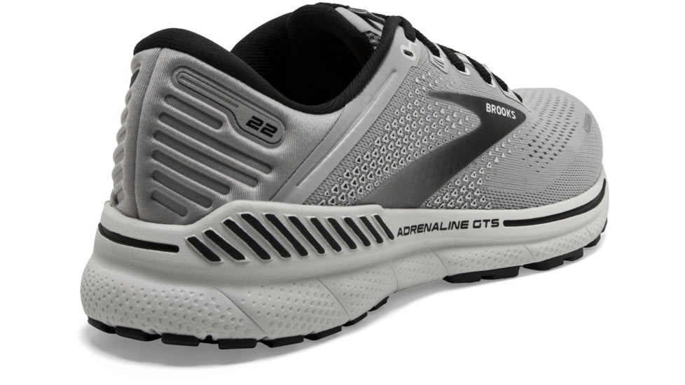 Brooks Adrenaline GTS 22 Running Shoes - Mens, Wide, Alloy/Grey/Black, 12.5, 1103662E012.125