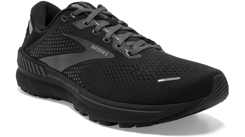 Brooks Adrenaline GTS 22 Running Shoes - Mens, Extra Wide, Black/Black/Ebony, 7.5, 1103664E020.075