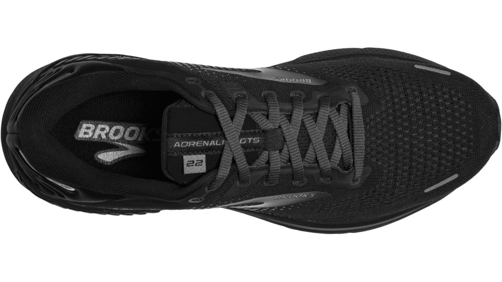 Brooks Adrenaline GTS 22 Running Shoes - Mens, Extra Wide, Black/Black/Ebony, 7.5, 1103664E020.075