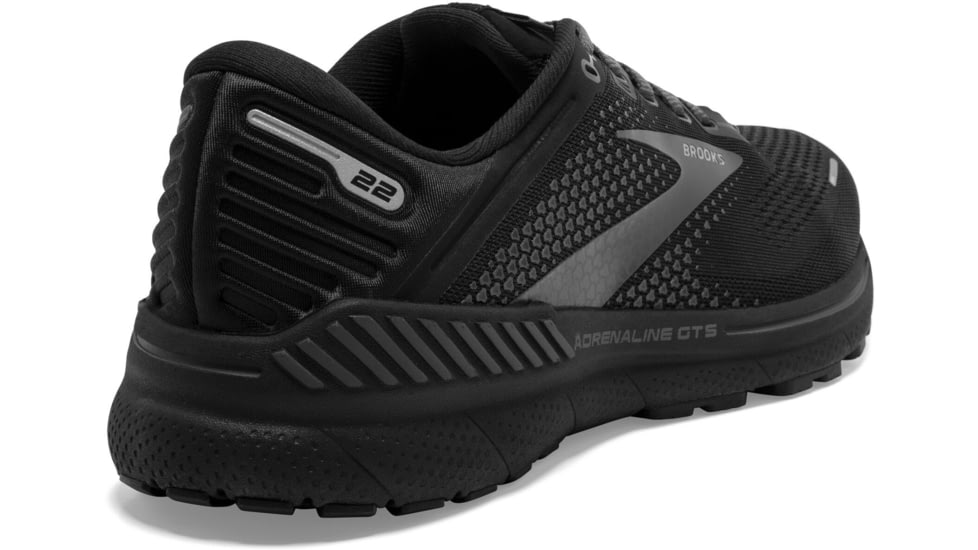Brooks Adrenaline GTS 22 Running Shoes - Mens, Extra Wide, Black/Black/Ebony, 7.5, 1103664E020.075