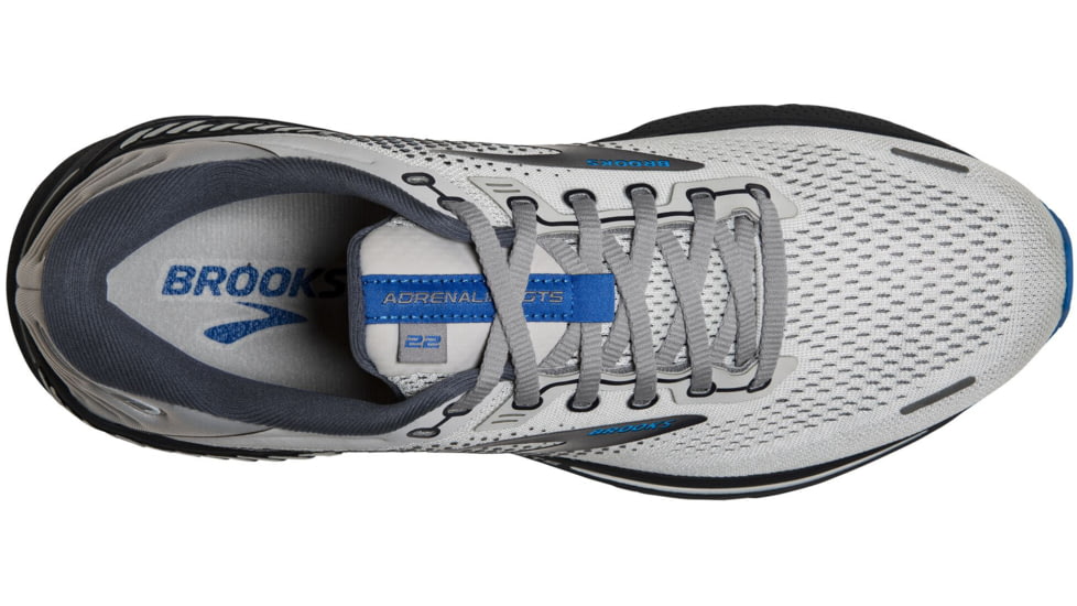 Brooks Adrenaline GTS 22 Running Shoes - Mens, Medium, Oyster/India Ink/Blue, 10.5, 1103661D023.105