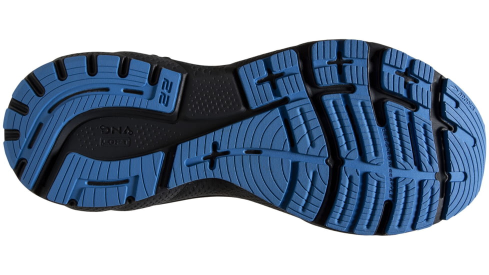 Brooks Adrenaline GTS 22 Running Shoes - Mens, Medium, Oyster/India Ink/Blue, 10.5, 1103661D023.105