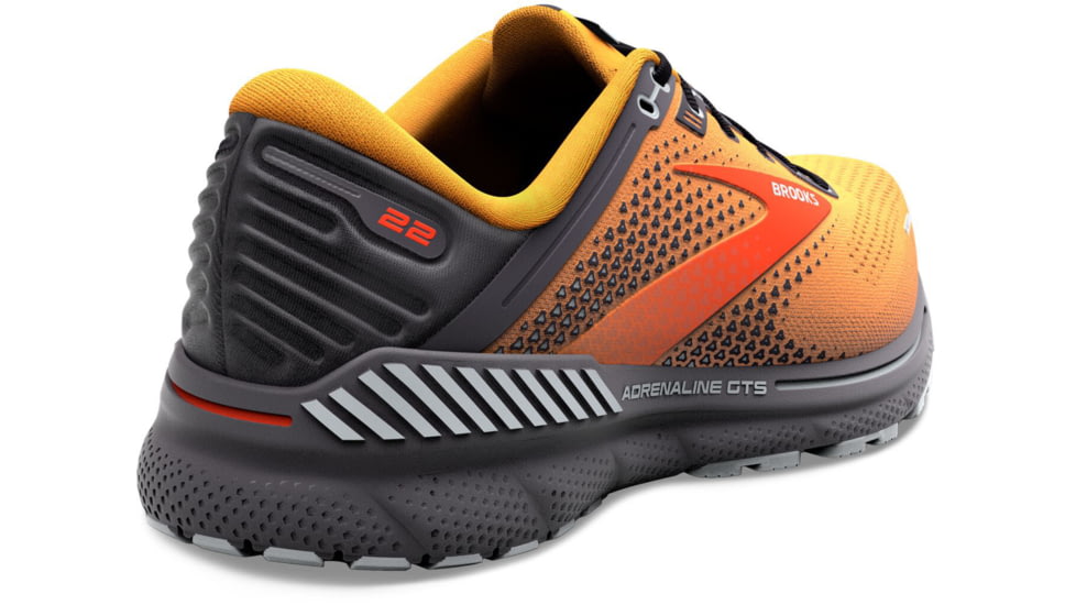 Brooks Adrenaline GTS 22 Running Shoes - Mens, Orange/Pearl/High Rise, 7.5, 1103661D857.075