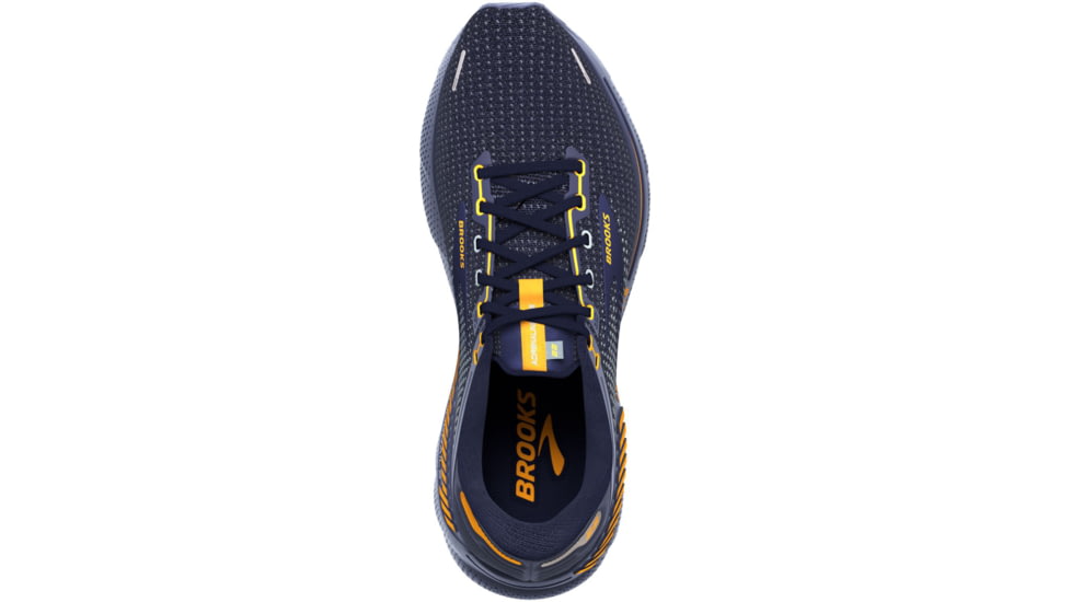 Brooks Adrenaline GTS 22 Running Shoes - Mens, Peacoat/Grey/Sunflower, 11.0, 1103661D438.110