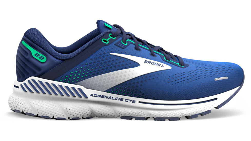 Brooks Adrenaline GTS 22 Running Shoes - Mens, Surf the Web/Blue/Irish Green, 9.5, 1103661D469.095