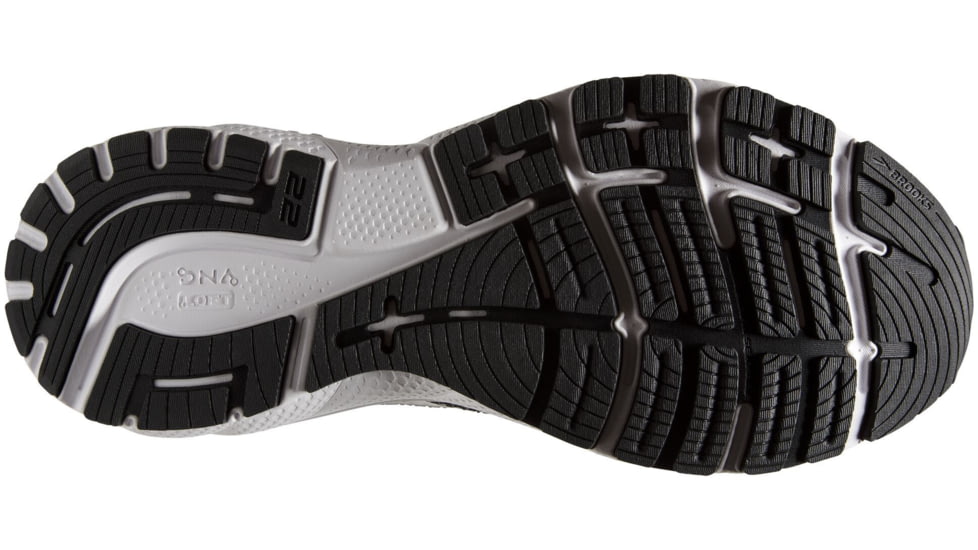 Brooks Adrenaline GTS 22 Running Shoes - Mens, Wide, Black/Silver/Anthracite, 9.0, 1103662E043.090