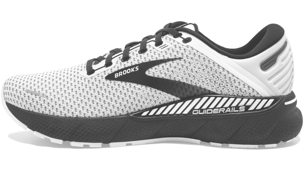 Brooks Adrenaline GTS 22 Running Shoes - Mens, Wide, White/Grey/Black, 10.5, 1103662E135.105