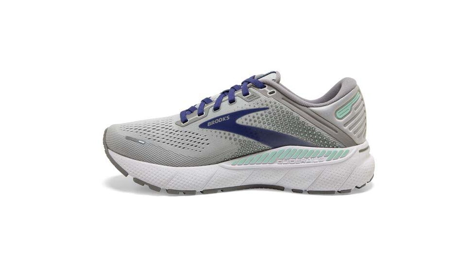 Brooks Adrenaline GTS 22 Running Shoes - Womens, Narrow, Alloy/Blue/Green, 11.5, 1203532A045.115