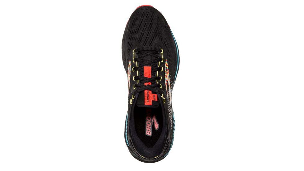 Brooks Adrenaline GTS 22 Running Shoes - Womens, Medium, Black/Blue/Bittersweet, 6.0, 1203531B086.060