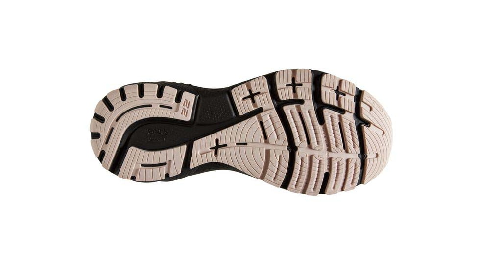 Brooks Adrenaline GTS 22 Running Shoes - Womens, Medium, Grey/Rose/Black, 6.0, 1203531B035.060