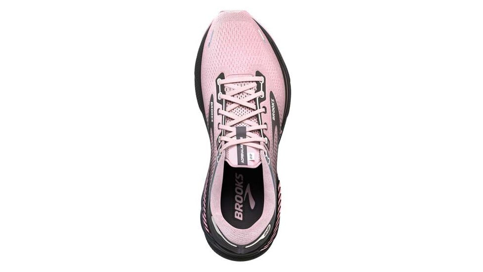 Brooks Adrenaline GTS 22 Running Shoes - Womens, Medium, Pink/Blackened Pearl, 9.0, 1203531B678.090