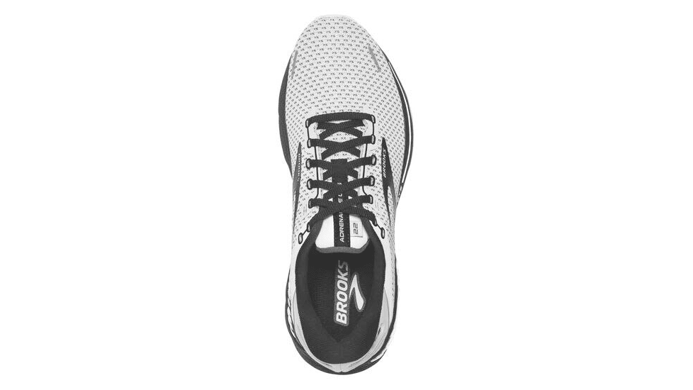 Brooks Adrenaline GTS 22 Running Shoes - Womens, Medium, White/Grey/Black, 9.5, 1203531B135.095