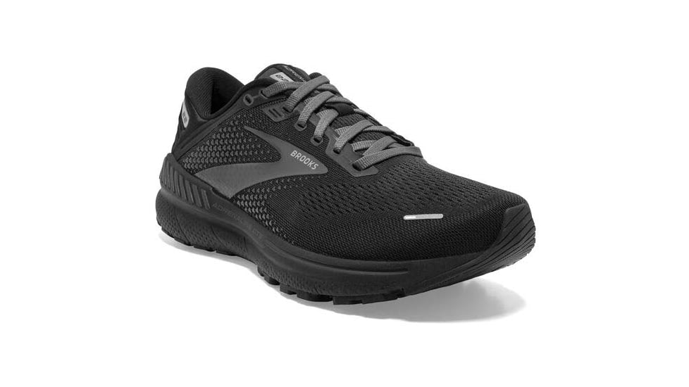 Brooks Adrenaline GTS 22 Running Shoes - Womens, Wide, Black/Black/Ebony, 7.0, 1203531D020.070