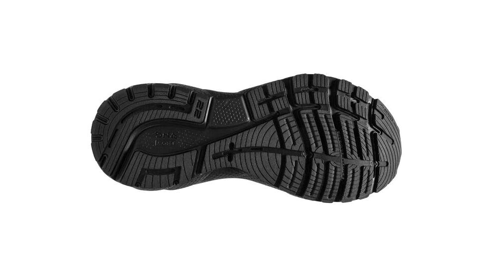 Brooks Adrenaline GTS 22 Running Shoes - Womens, Wide, Black/Black/Ebony, 7.0, 1203531D020.070