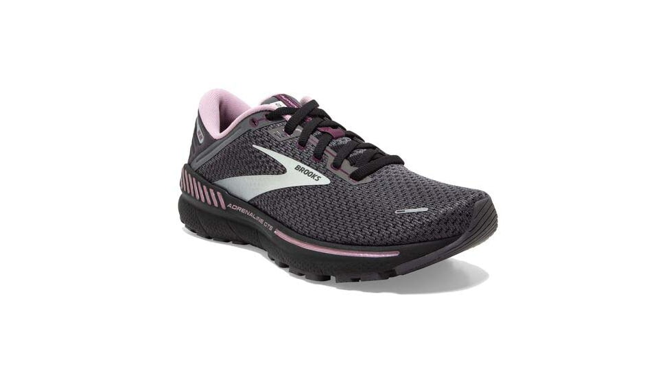 Brooks Adrenaline GTS 22 Running Shoes - Womens, Wide, Pearl/Black/Metallic, 9.5, 1203531D015.095