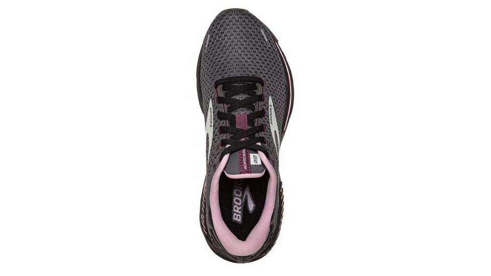 Brooks Adrenaline GTS 22 Running Shoes - Womens, Wide, Pearl/Black/Metallic, 9.5, 1203531D015.095