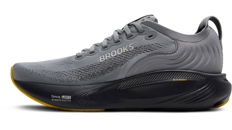 Brooks Adrenaline GTS 25 Road Running Shoes - Mens, Primer Grey/Ebony/Jasmin, 11, 1D, 1104541D044.110
