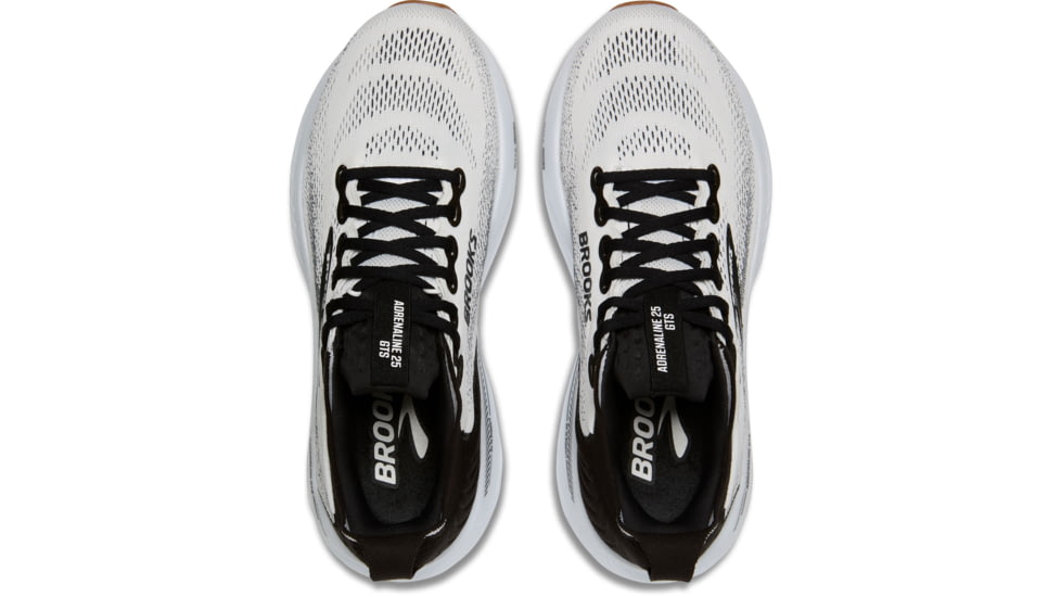 Brooks Adrenaline GTS 25 Road Running Shoes - Womens, White/Black/White, 8, 1B, 1204431B189.080