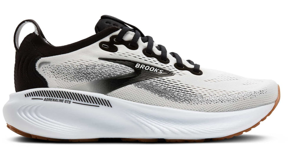 Brooks Adrenaline GTS 25 - Womens Road Running Shoes, White/Black/White, 8.5 US, 1204431D189.085