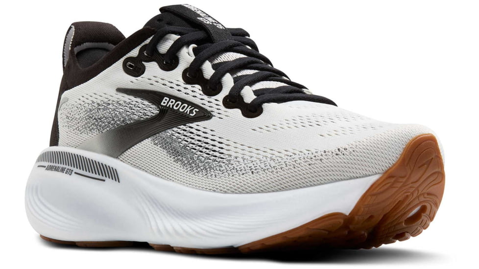 Brooks Adrenaline GTS 25 - Womens Road Running Shoes, White/Black/White, 8.5 US, 1204431D189.085