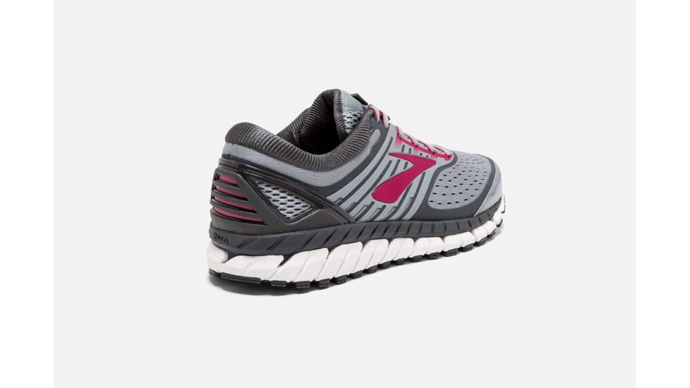 Brooks Ariel 18 Womens Road Running Shoes, Grey/Grey/Pink, 6 US, Extra Wide, 1202712E091.060