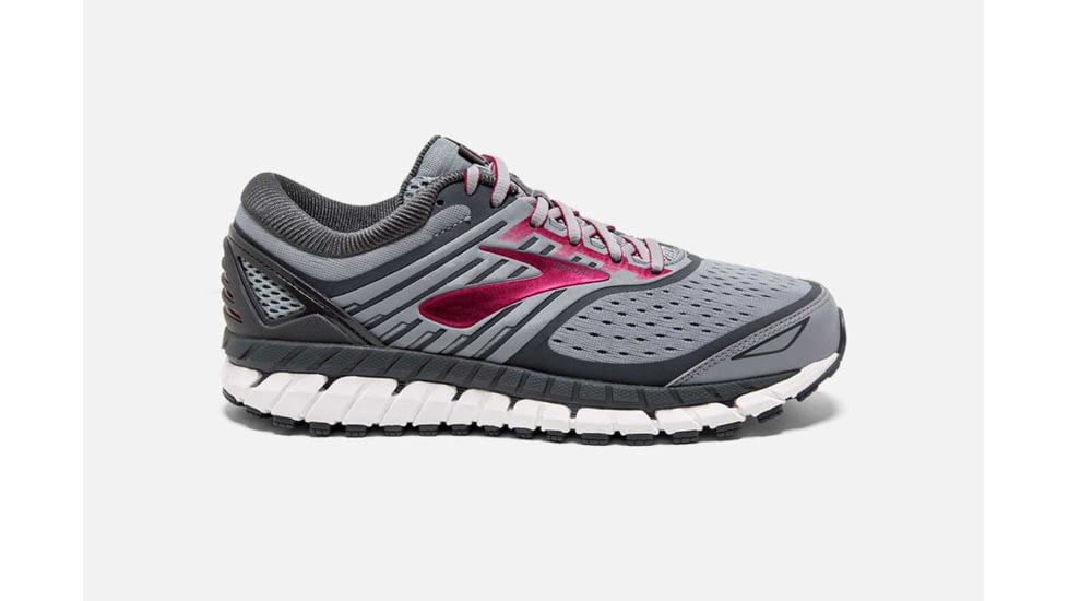 Brooks Ariel 18 Womens Road Running Shoes, Grey/Grey/Pink, 6 US, Extra Wide, 1202712E091.060