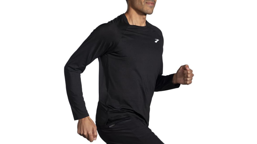 Brooks Atmosphere Long Sleeve 2.0 - Mens, Black, XS, 211450001.020