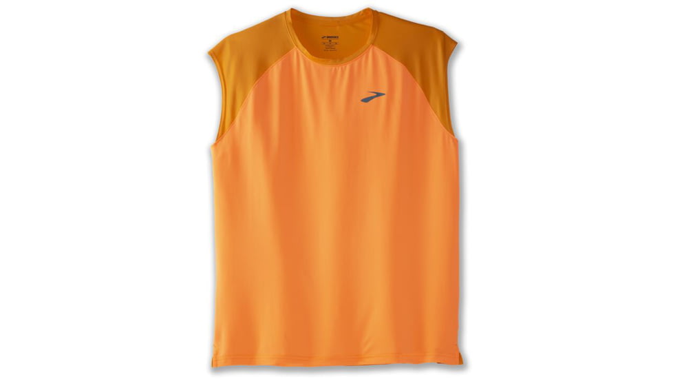 Brooks Atmosphere Sleeveless 2.0 - Mens, Marigold/Sun Glow, S, 211447867.025