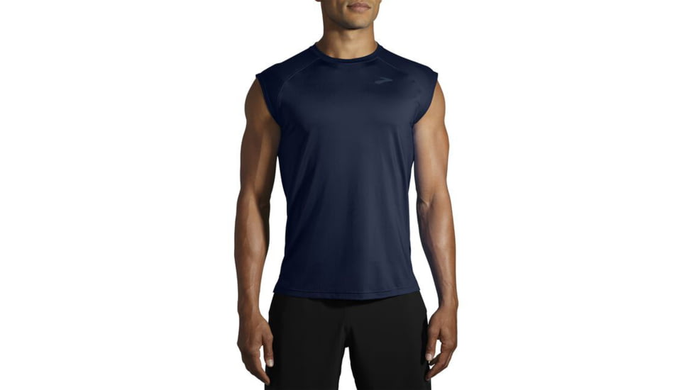 Brooks Atmosphere Sleeveless 2.0 - Mens, Navy, XXL, 211447451.045