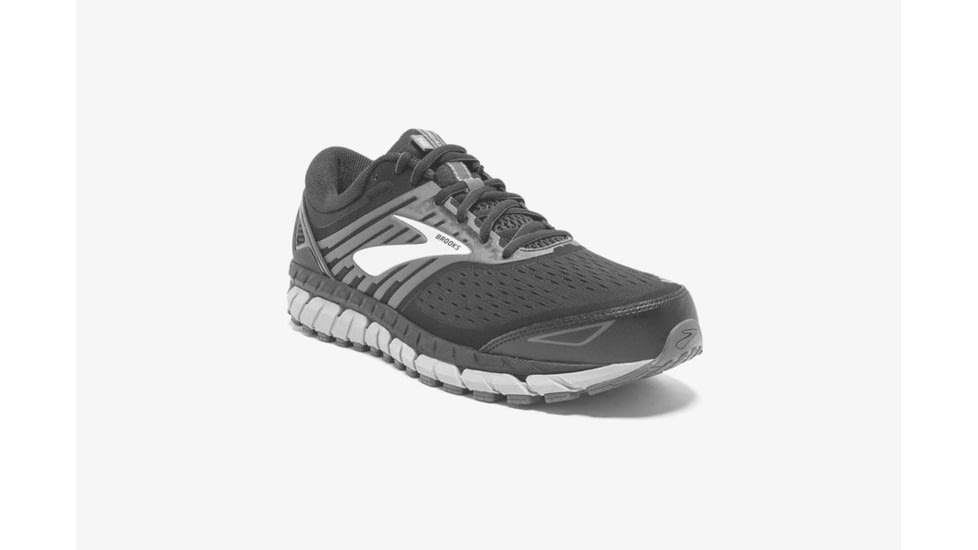 Brooks Beast 18 Mens Road Running Shoes, Black/Grey/Silver, 14 US, Medium, 1102821D004.140