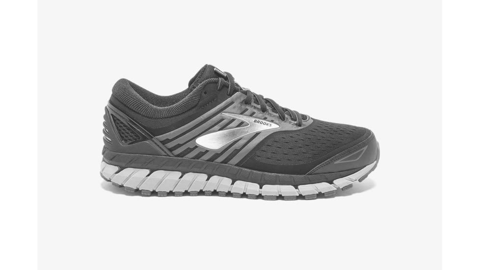 Brooks Beast 18 Mens Road Running Shoes, Black/Grey/Silver, 14 US, Medium, 1102821D004.140