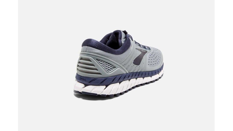 Brooks Beast 18 Mens Road Running Shoes, Grey/Navy/White, 8 US, Wide, 1102822E015.080