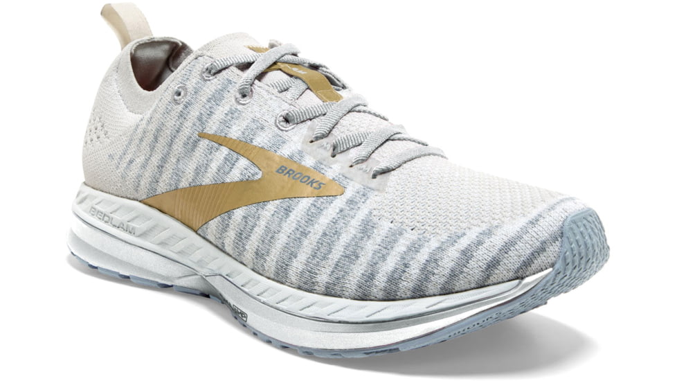 Brooks Bedlam 2 Road Running Shoes - Womens, White/Grey/Gold, 7B, 1202971B164.070